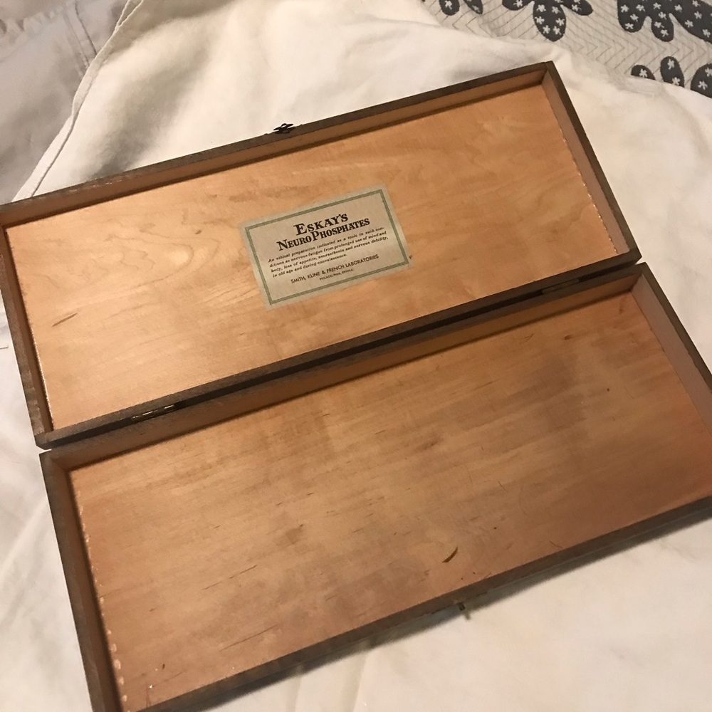Vintage 1940’s Pharmaceutical wooden box